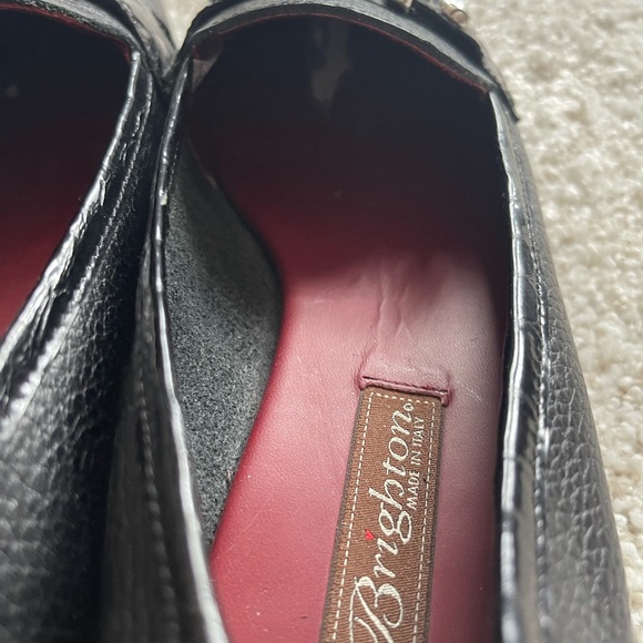 Brighton Black Loafer Shoe With Buckle Size 8.5 - Picture 5 of 9
